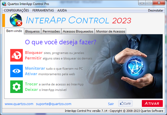 InterApp Control: Software para CONTROLE TOTAL do Uso da Internet e dos PCs  na Sua Empresa